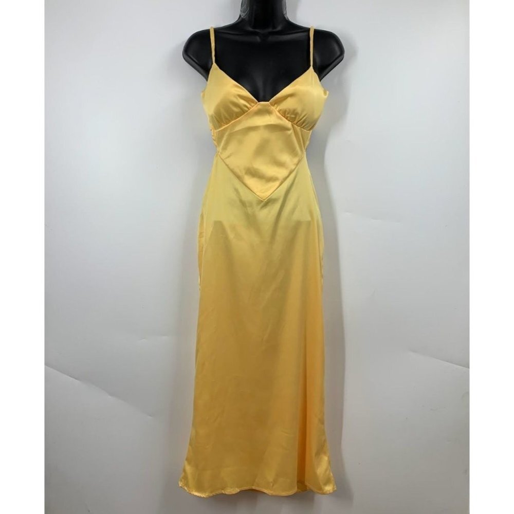 Fashion Nova Women's Sweet Taste Satin Strappy Midi Dress Size XL NWT